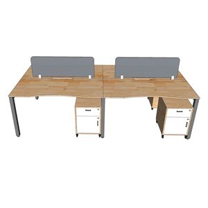 Mesa de Centro Contemporánea de 4 Plazas, 280x140cm, Mueble Móvil Moderno HBUC060, Mueble de Oficina de Madera Melamina para Dormitorio u Oficina - Product Image 6