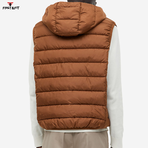 Nouvel arrivage de coupe-vent d'extérieur d'hiver Gilet bouffant Vestes sans manches à capuche décontractées et coupe-vent - Product Image 3