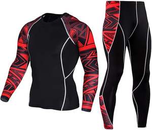 MMA Rashguard Compression Pant Set Waseem Impex OEM Customizable Workout Compression Wear Stretched & Washed BJJ & Fight Wears - Product Image 1