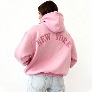 Sudadera con Capucha Extra Grande Personalizada para Mujer, Estilo Casual de Invierno, Tejido de Felpa de Algodón Grueso, Transpirable y de Secado Rápido - Product Image 3