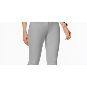 Pantaloni a sigaretta cropped da donna Alfani, taglia 10 Petite, vita alta, antipiega e traspiranti, lavaggio colorato, per l'ufficio, stagione autunnale - Product Image 2