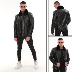 Chaqueta de cuero de moda para hombre de último diseño, nuevo estilo, producto de cuero genuino, chaqueta de moda para hombre de talla grande - Product Image 5