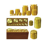 Radical Balance Weights Polished Brass 500gm Capacity OEM Customization Wooden Block for Easy Storage for Physics Laboratories