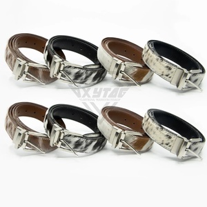 High Quality Top Selling Designer Cow Hair <b>Belts</b> on stylish Genuine Cow Leather Brown <b>Belt</b> for women & <b>men</b> at Factory Price - Product Image 2