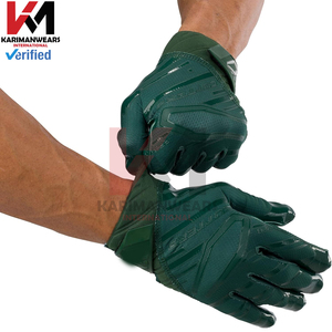 Guantes de Fútbol Americano Personalizados Dorados con Agarre de Silicona en la Palma, Antideslizantes y Cómodos - Product Image 2