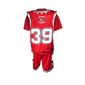 Uniforme de Lacrosse de Alta Calidad 100% Poliéster para Hombre, Secado Rápido, Último Diseño, Personalización Completa de Logotipo, Conjunto de Camisetas y Pantalones Cortos - Product Image 3
