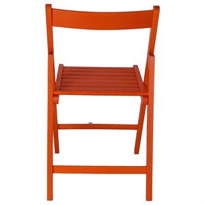 Silla de Jardín WELL HOME BAS de Madera de Haya con Acabado Naranja, 43x47x79 cm - Product Image 5