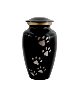 Brass Pet Memorial Cremation <b>Urns</b> <b>for</b> <b>Dogs</b> and Cats <b>Ashes</b> - Keepsake <b>Ash</b> <b>Urn</b> - Funeral <b>Urn</b> (Pewter Paw 45 Cubic Inches) - Product Image 4