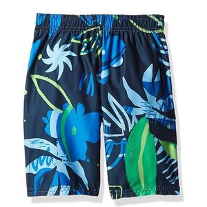Short de bain d'été écologique et imperméable pour hommes, avec logo personnalisé, élasthanne/polyester, planche de plage en maille à motif uni et taille élastique - Product Image 6