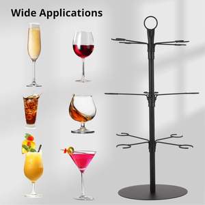 Cocktail Glass Tree Stand Display Perfecto para servir cócteles o champán - Product Image 3