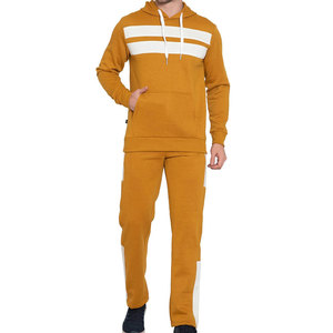 Survêtements décontractés pour hommes avec capuche pour l'hiver, en tissu respirant léger et uni, pour la salle de sport, la course à pied et l'entraînement - Product Image 1
