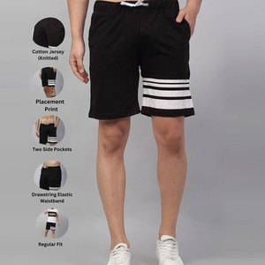 Custom Logo Men's Summer Casual Shorts High Waist Drawstring Closure Eco-Friendly Polyester Canvas Quick Dry Solid Pattern - Product Image 6