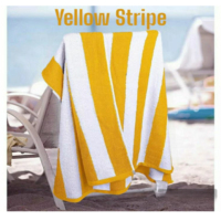 Usine directe 100% coton Premium rayé serviettes de bain ensembles multi-couleur fil teint personnalisable hôtels, Resorts-fabrication OEM