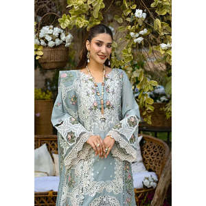 Ensemble de costumes pour femmes Elaf Premium Luxury Lawn Edition 25-ELM-3B SAMAA-TC-1277 - Product Image 3