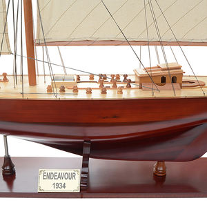 Endeavour XXL hecho a mano modelo de madera barco náutico pintado réplica soporte de exhibición Material de cedro decoración coleccionable regalo - Product Image 4
