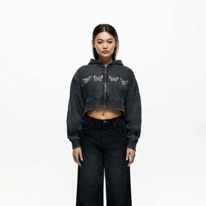 Sweat-shirt à capuche court d'hiver personnalisé OEM, impression personnalisée, vente en gros, streetwear pour femmes, sweat-shirt à manches longues, décontracté, couvre-vêtement 2026 - Product Image 5