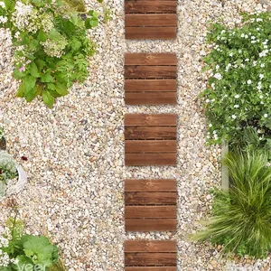 2ชิ้นแผ่นไม้พื้นชานบ้านแบบประสานกันดีไซน์แบบดั้งเดิมติดตั้งได้อย่างเรียบลื่นกันน้ำใช้กลางแจ้ง - Product Image 1