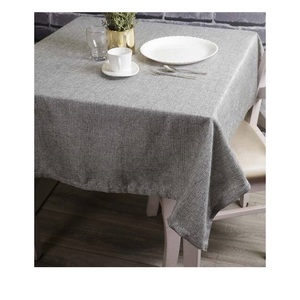 Mantel de algodón orgánico con encaje de lino 100%, grueso, estilo europeo, estampado, personalizado, precio al por mayor - Product Image 4