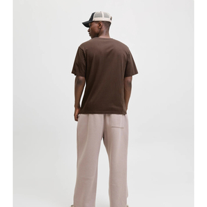 เสื้อยืดผู้ชายคุณภาพสูง ไซส์ใหญ่ ผ้าฝ้ายเนื้อหนา ซักแล้ว สีพื้น เรียบง่าย สไตล์วินเทจ ขายส่ง รับทำโลโก้ตามสั่ง OEM - Product Image 6