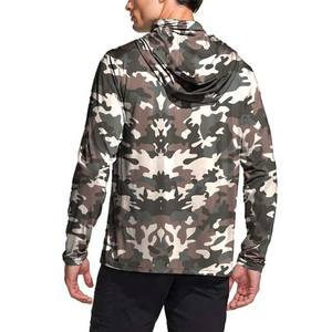 Haute qualité 100% Polyester UPF50 + crème solaire UV séchage rapide masque facial à manches longues Performance chemises de pêche à capuche vêtements de sport - Product Image 2