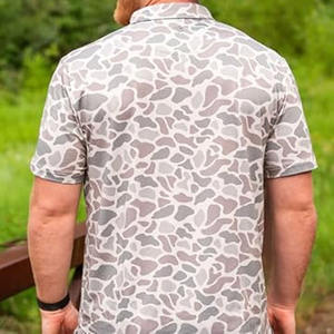 Polo de Golf, ropa de trabajo informal ligera de secado rápido con cuello y bolsillo, estampado de lienzo hecho por Dress Sports - Product Image 4