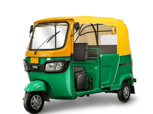 TVS KING DELUXE PLUS Triciclo Motorizado de Gasolina con Carrocería Cerrada para 3 Pasajeros, Refrigerado por Agua, Tipo Rickshaw Tuk Tuk, 151-200cc, 36V, 30-50Km/h - Product Image 3