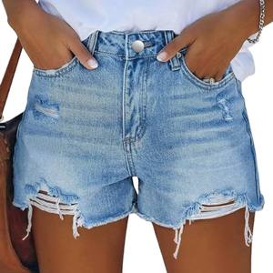 Hot Selling <b>High</b> <b>Waisted</b> Women's Denim <b>Jean</b> <b>Shorts</b> Loose Fit Vintage Design <b>High</b> Quality Casual <b>Shorts</b> for Summer - Product Image 1