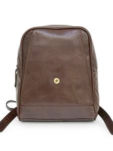 Sac à dos d'affaires vintage en cuir véritable marron pour femmes, fabriqué à la main en peau de mouton de qualité supérieure, bretelles réglables, fermeture à boucle, grand format - Product Image 5