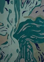 Tapis de luxe moderne épais, tufté à la main, vert Aqua, anti-taches et anti-chute de poils, personnalisable, en laine/Tencel, pour la décoration intérieure haut de gamme