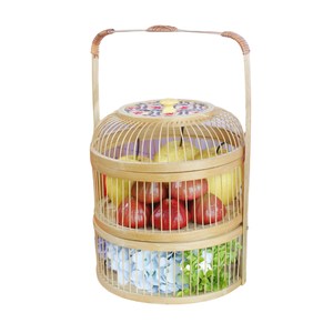 PRODUIT CHAUFFANT Paniers en bambou écologiques pour un rangement, une décoration et une présentation de cadeaux élégants - Product Image 1