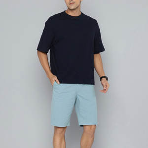 Pantalones cortos de verano transpirables ligeros para hombre, ajuste cómodo, estilo minimalista de calle alta, patrón sólido, trajes casuales para todos los días - Product Image 4
