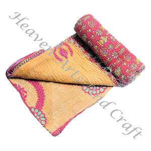 <b>Kantha</b> <b>Quilt</b> Gudari <b>Kantha</b> <b>Quilt</b> Gudari Hot Selling Wholesale Gold Supplier GD2171 Handmade <b>Kantha</b> <b>Quilt</b> Cotton Printed Indian - Product Image 3
