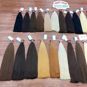 Meilleure vente de cheveux humains de toutes les couleurs Extension russe naturelle droite ondulée en vrac 100% cheveux vietnamiens - Product Image 3