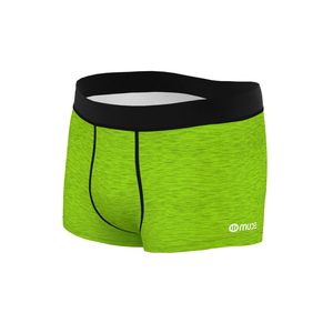 Men's Mid-Rise Knitted Active <b>Slip</b> <b>Underwear</b> 8/3" Green Embroidered Letter Design - Product Image 1