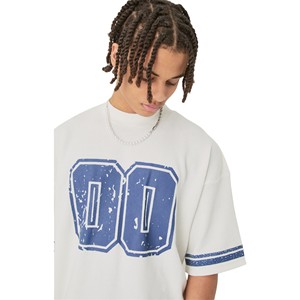 Camiseta extragrande de talla grande personalizada para hombre, Camiseta holgada con estampado de logotipo, camisa grande y alta, ropa informal elegante y cómoda - Product Image 1