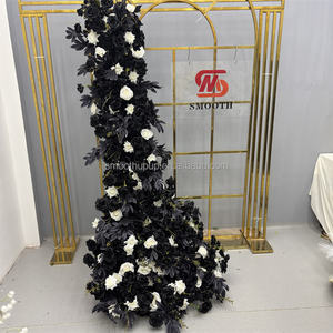 Camino de Mesa de Flores de Rosa de Seda Artificial Blanca de 3 m, Decoración Moderna para Vestíbulo de Hotel, Arreglo de Paniculata para Boda, Directo de Fábrica - Product Image 6
