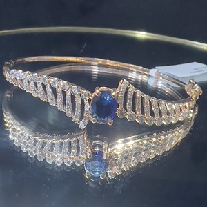 Bracelet à breloques en or jaune et blanc massif 14K 18K VDS, diamant naturel taille brillant, certifié par un tiers, élégant et luxueux pour femme - Product Image 4