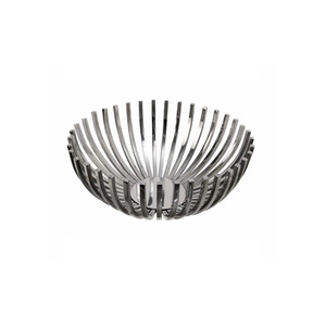 Tazón de fruta de metal de tendencia de forma redonda de alta calidad de acero inoxidable con tazón vajilla personalizable y vajilla a la venta - Product Image 3