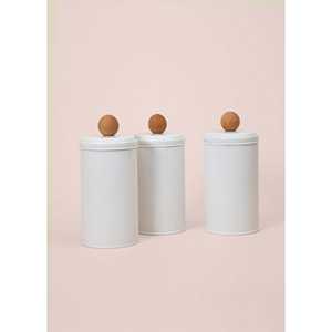 Stripe Decorative White 1.20 Lt Tea <b>Coffee</b> Sugar <b>Storage</b> <b>Jar</b> - Product Image 3