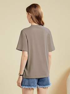 เสื้อยืดแขนสั้นลำลองทรงปีกค้างคาวน่ารักสำหรับผู้หญิง - Product Image 5