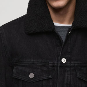 Chaqueta vaquera de moda para hombre Venta caliente Precio al por mayor Chaquetas vaqueras para hombre Chaqueta vaquera de precio asequible - Product Image 4