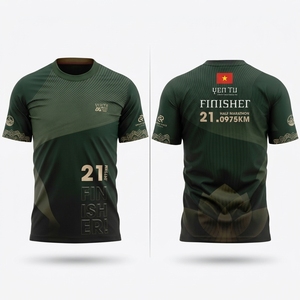 Camiseta deportiva personalizada para hombre, transpirable, de alto rendimiento, para entrenamiento en el gimnasio, para practicar deporte, material 95% algodón, 5% spandex. - Product Image 2