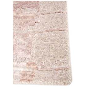 Alfombra Rectangular de Lana y Seda de Bambú Tejida a Mano, Color Beige Marrón, 10 mm de Grosor, Diseño Abstracto para Dormitorio, Modelo Aiwb-3034 - Product Image 4
