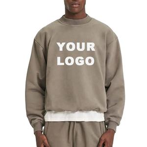 High Quality Oversized Heavyweight Fleece <b>Sweatshirt</b> <b>Vintage</b> Streetwear Blank Custom Unisex Bulk Men <b>Sweatshirt</b> - Product Image 1