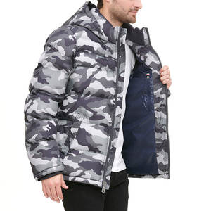 Blouson matelassé pour homme de haute qualité, matière respirante personnalisée avec logo, taille XL, col à capuche, fonctionnalité légère pour l'hiver - Product Image 6