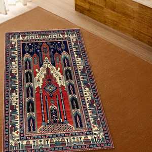 พรมลายวินเทจพิมพ์ลายแบบตุรกี พรมเนื้อนุ่มแบบไม่ถักทอ - Product Image 5