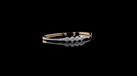 Bracelet pour femme GHLAM JEWEL, plaqué or 14 carats, certifié IGI, diamants fantaisie de laboratoire taille marquise, cadeau de mariage ou de fête