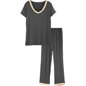 Top de manga larga y pantalones largos 2025, ropa de dormir de verano de alta calidad para mujer, ropa de casa estampada, ropa de dormir - Product Image 6