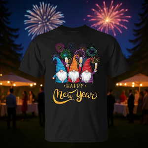 Felpe Promozionali per la Festa di Capodanno 2025: Famiglia di Gnomi per la Vigilia di Capodanno - Product Image 3