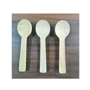 Cucharas biodegradables ecológicas de alta calidad, cubiertos desechables de hoja de palma para fiesta de boda - Product Image 6